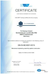 thumbnail of 2023 THP, Certificate DIN EN ISO 9001-2015